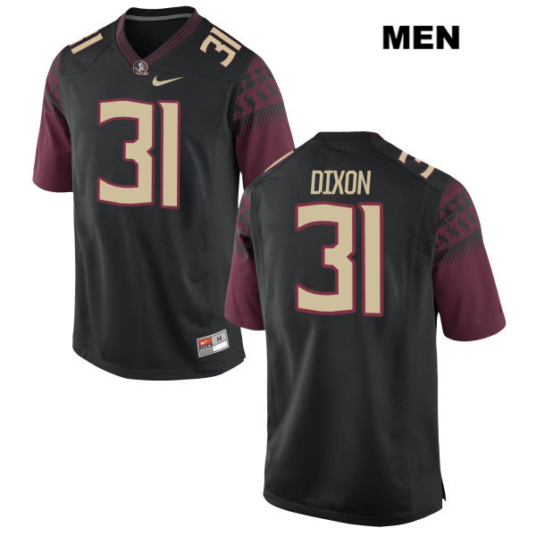 Men's NCAA Nike Florida State Seminoles #31 Kris Dixon College Black Stitched Authentic Football Jersey NCB0069XD